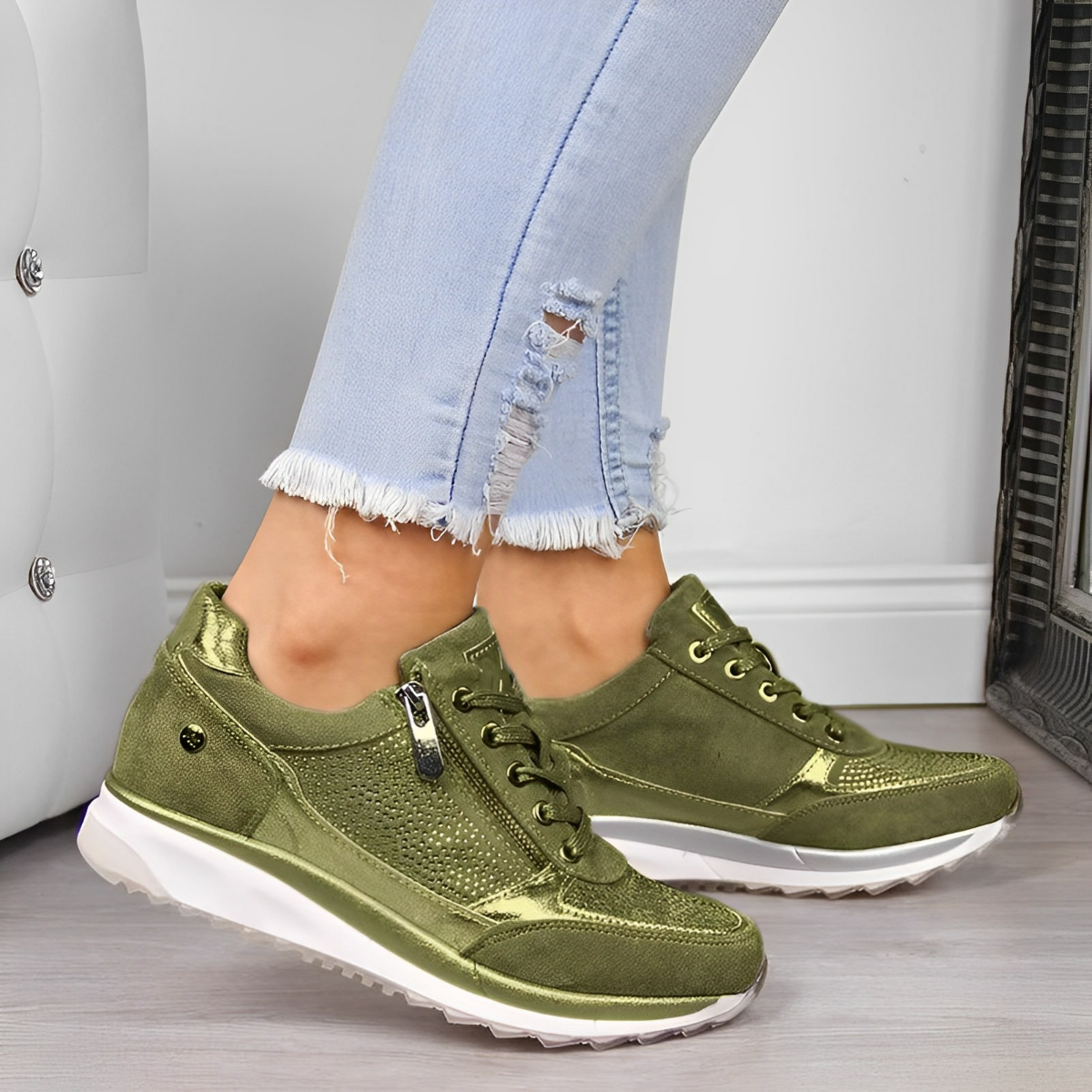 Pro Shoes - Zapatillas con cremallera