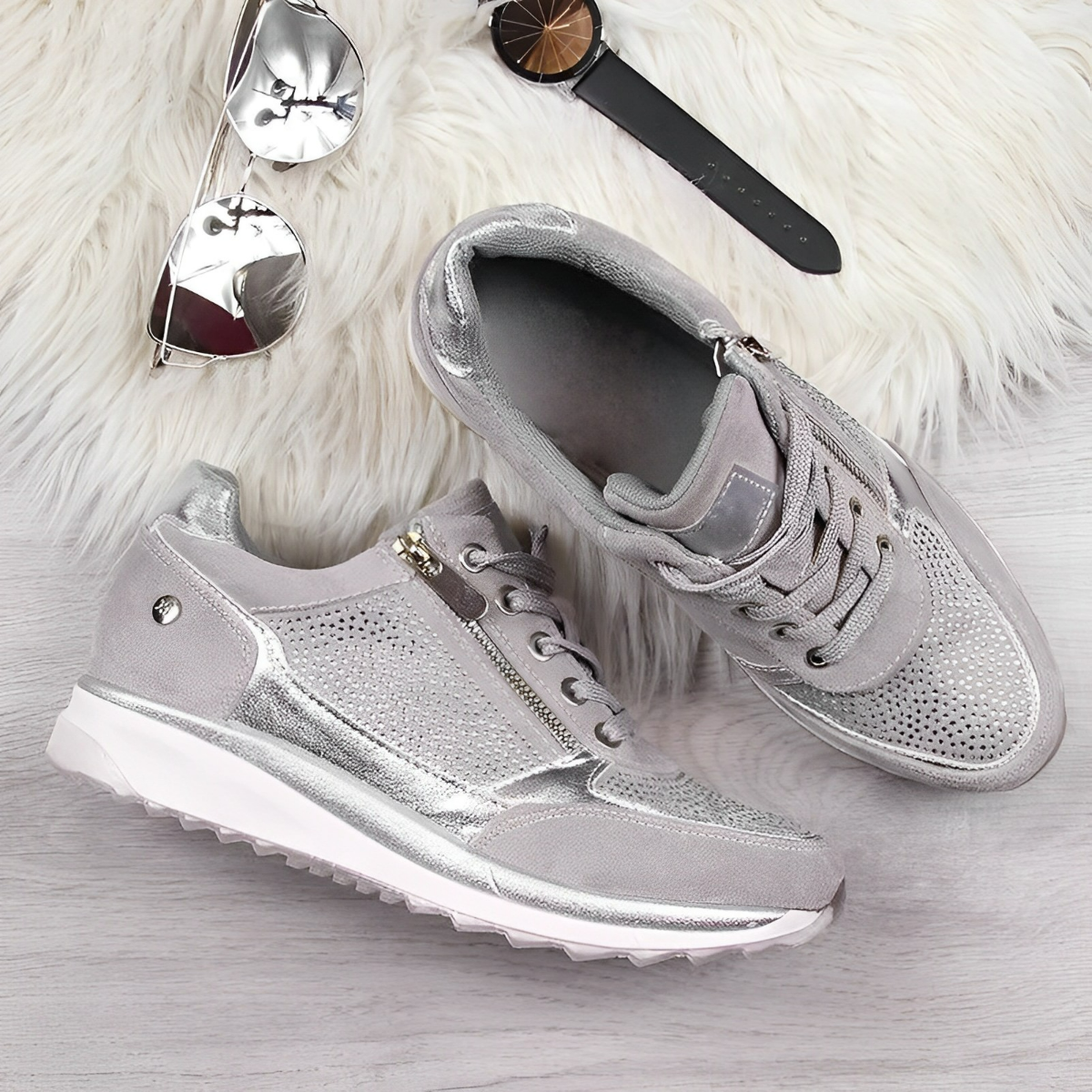 Pro Shoes - Zapatillas con cremallera