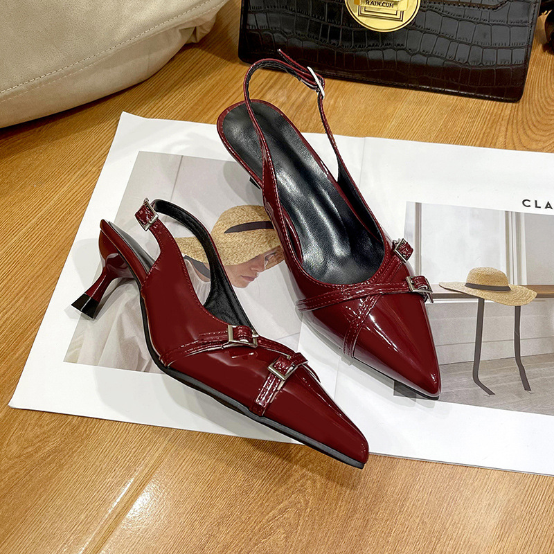 Angelle - zapatos de mujer modernos con hebilla elegante