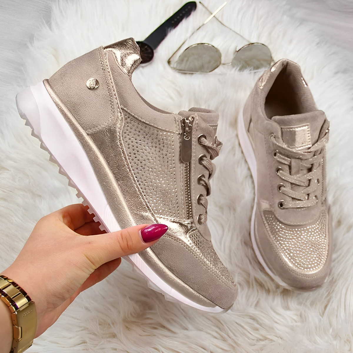 Pro Shoes - Zapatillas con cremallera