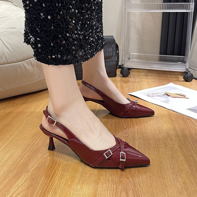 Angelle - zapatos de mujer modernos con hebilla elegante