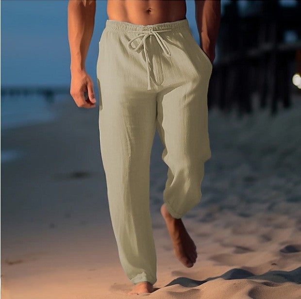Matthew - pantalón de lino de moda para hombre