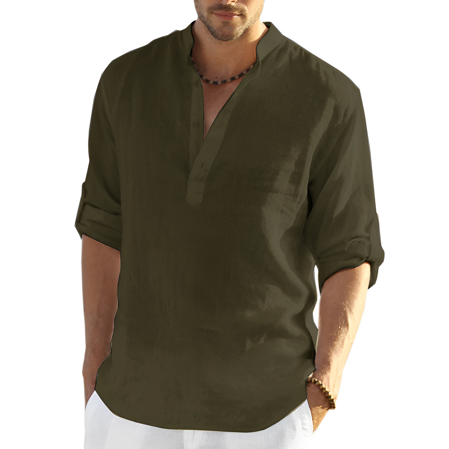 Andrew - Camisa de lino para hombres