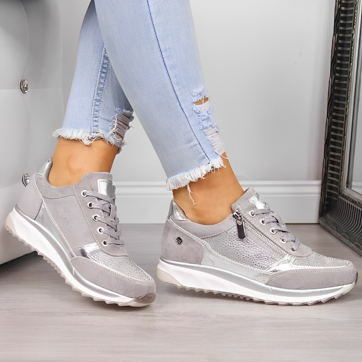 Pro Shoes - Zapatillas con cremallera