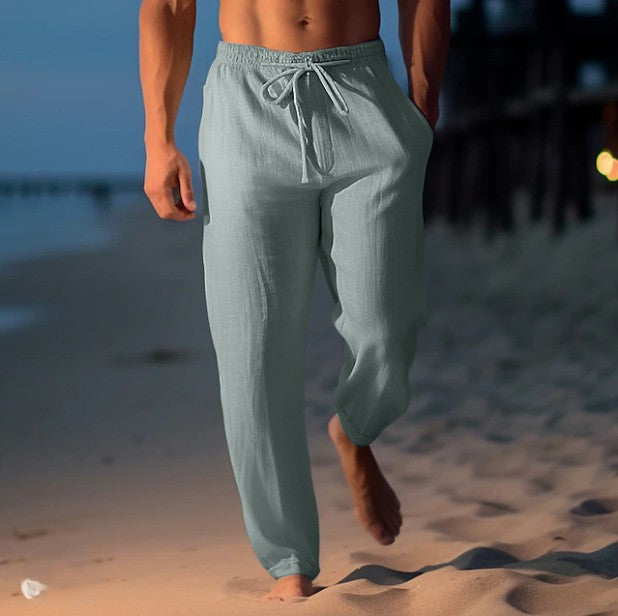 Matthew - pantalón de lino de moda para hombre