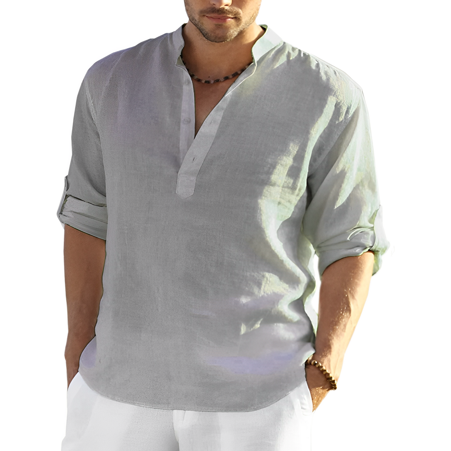 Andrew - Camisa de lino para hombres