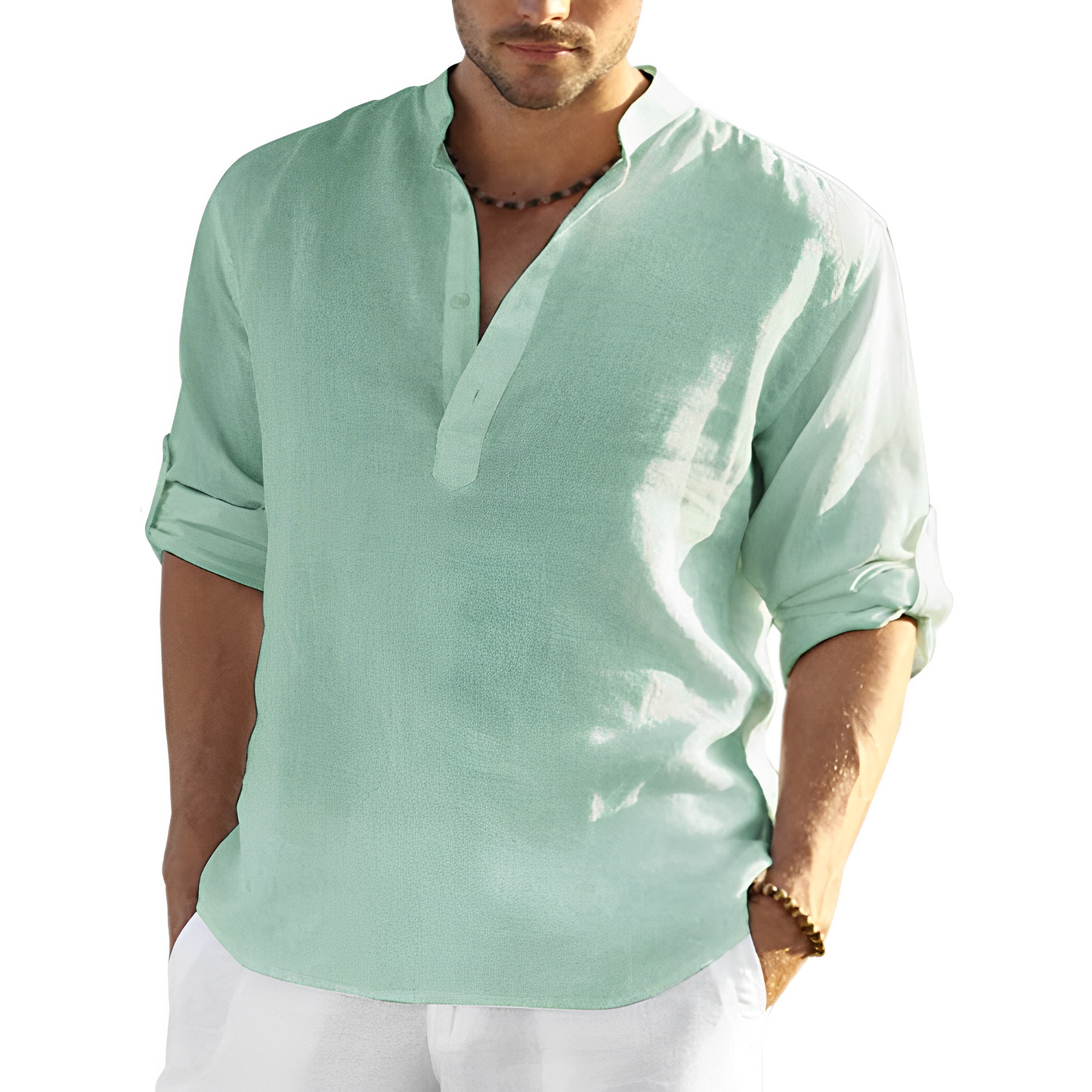 Andrew - Camisa de lino para hombres