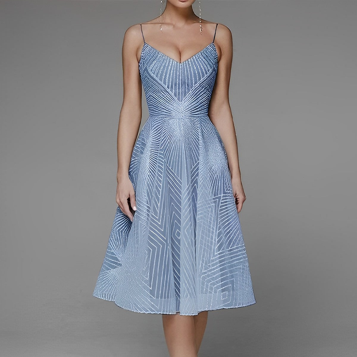 Symmetry Line Vestido de noche elegante