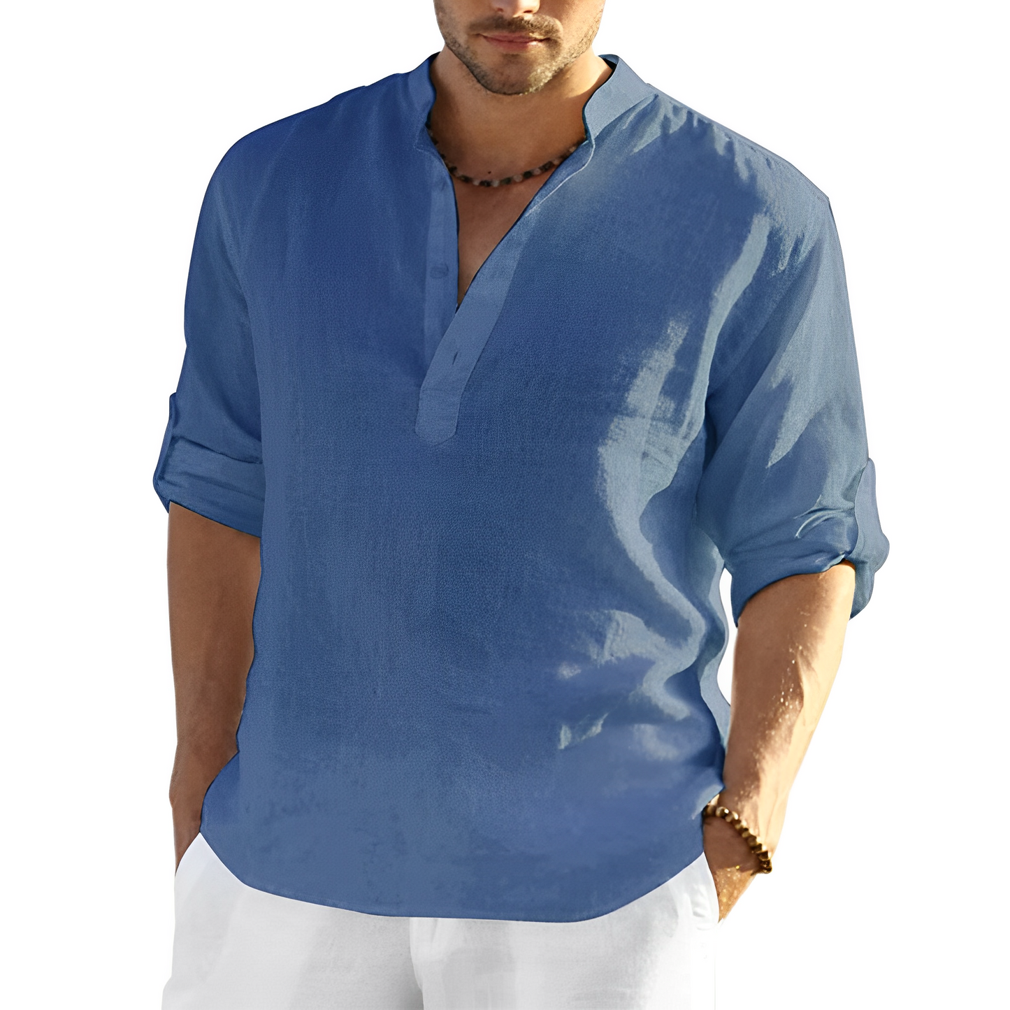Andrew - Camisa de lino para hombres