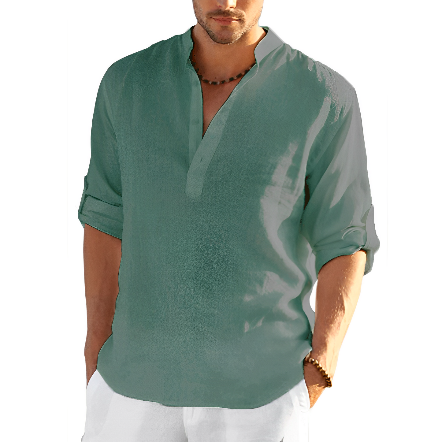 Andrew - Camisa de lino para hombres