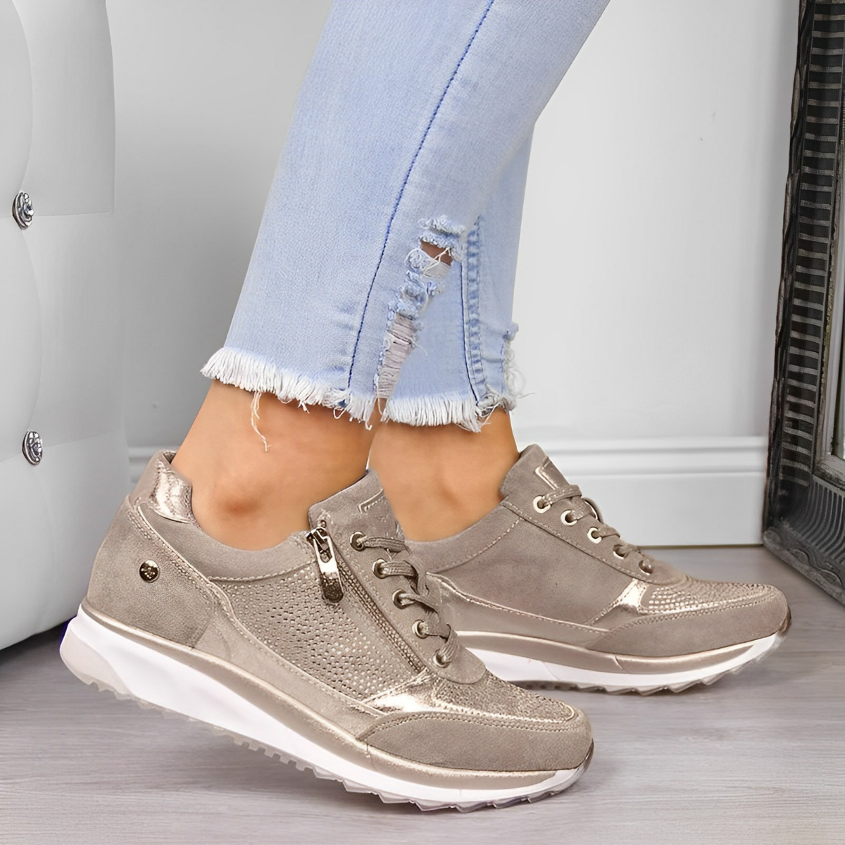 Pro Shoes - Zapatillas con cremallera