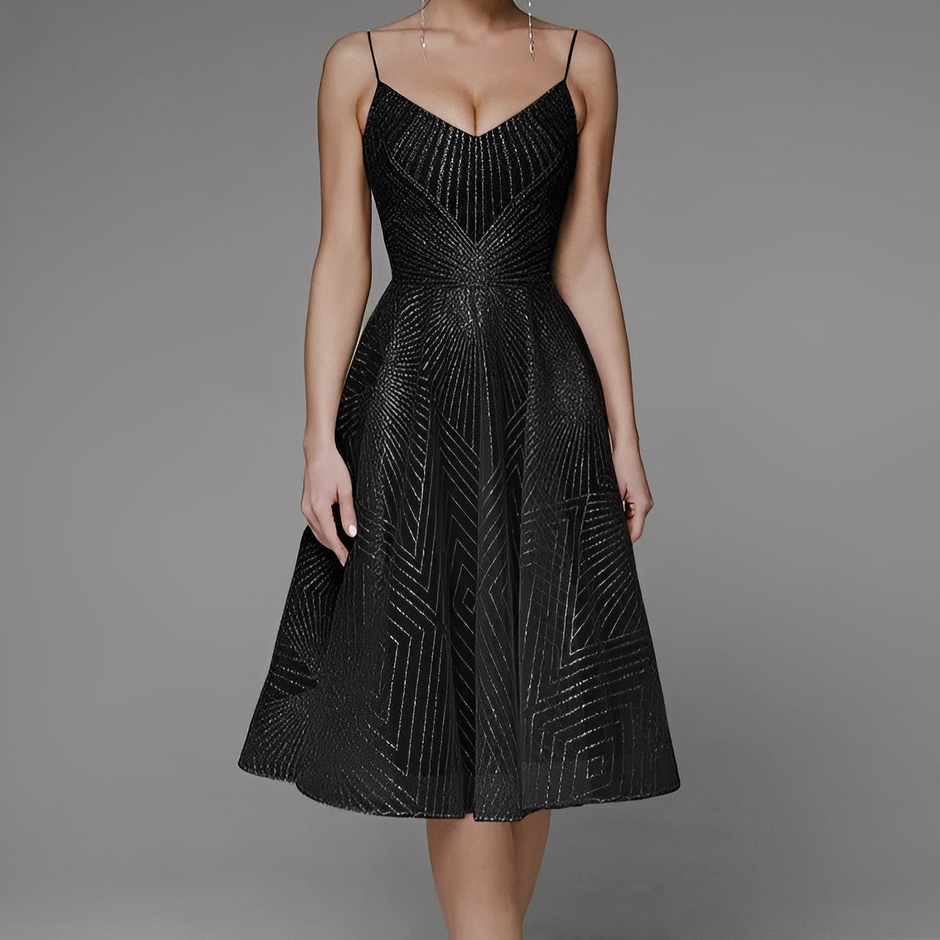 Symmetry Line Vestido de noche elegante