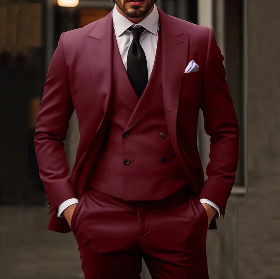 Ronan - Traje de tres piezas para hombre