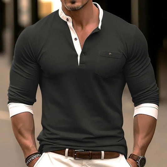 Devan - Camiseta manga larga para hombre
