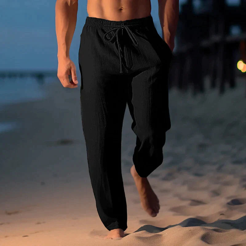 Matthew - pantalón de lino de moda para hombre