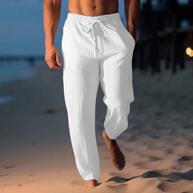 Matthew - pantalón de lino de moda para hombre