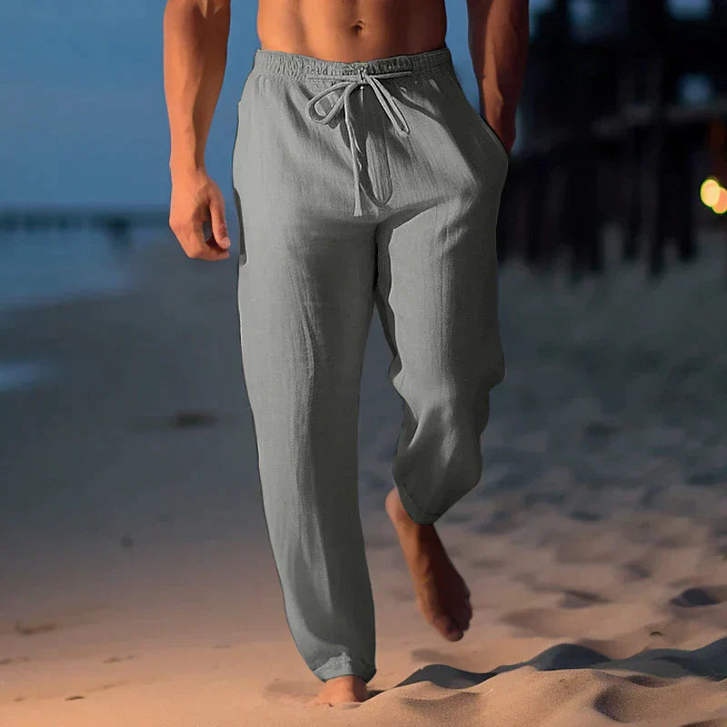 Matthew - pantalón de lino de moda para hombre