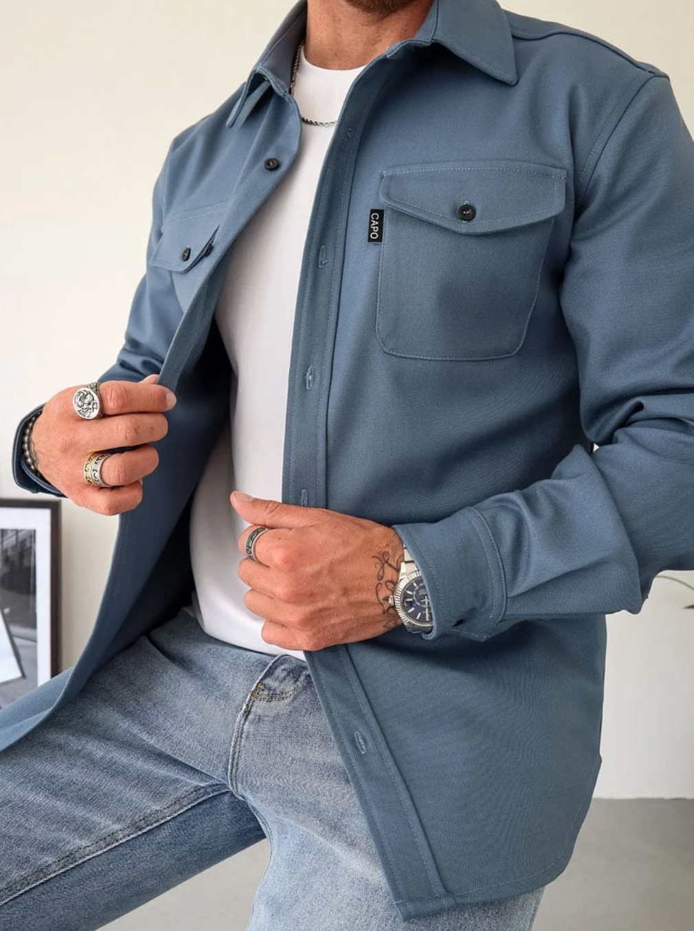Herman - camisa elegante para hombre diseño moderno