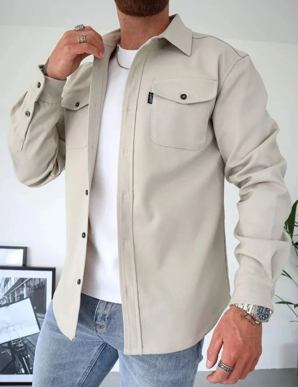 Herman - camisa elegante para hombre diseño moderno