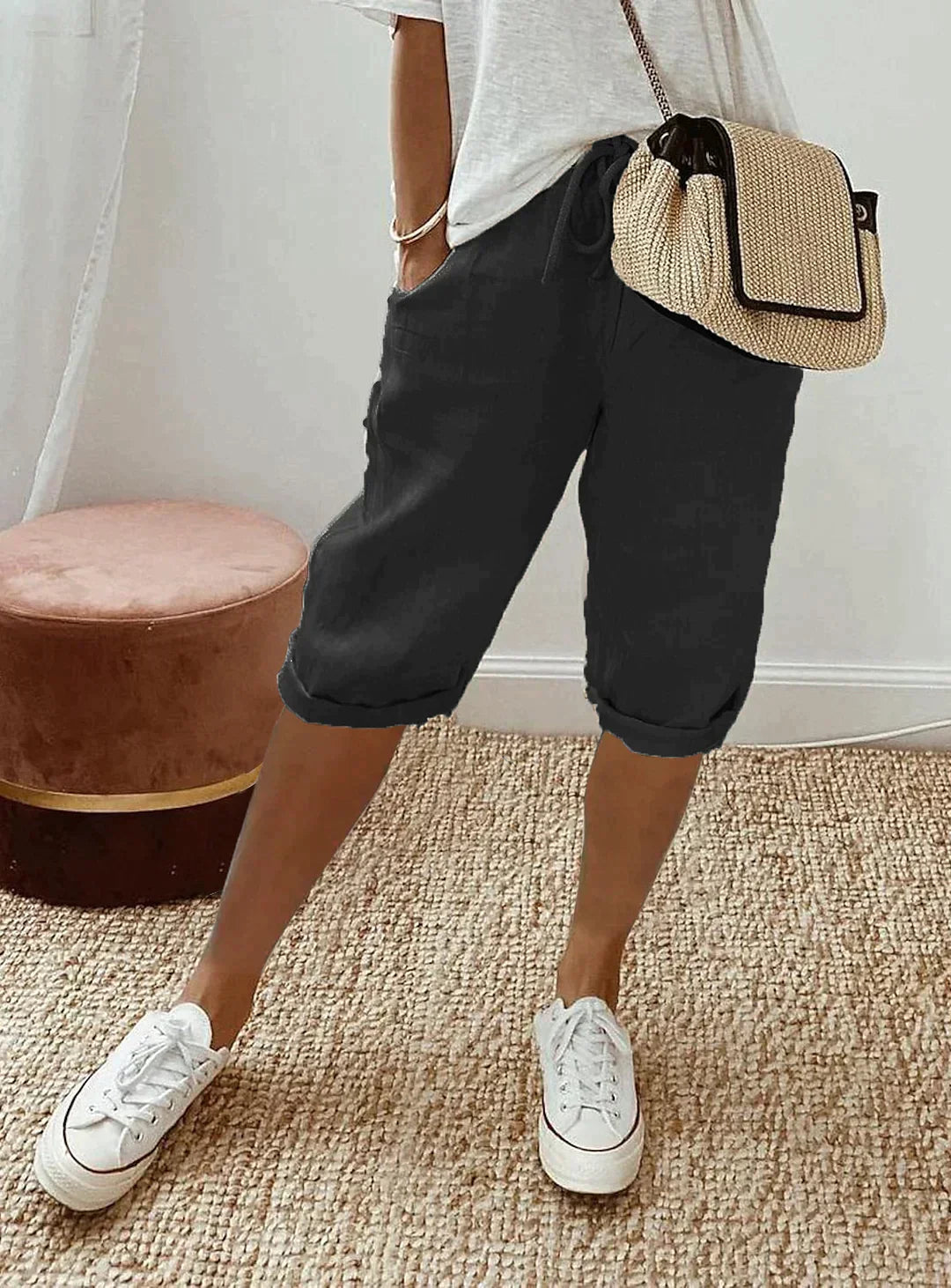 Serrena - pantalón de lino elegante para mujer en verano