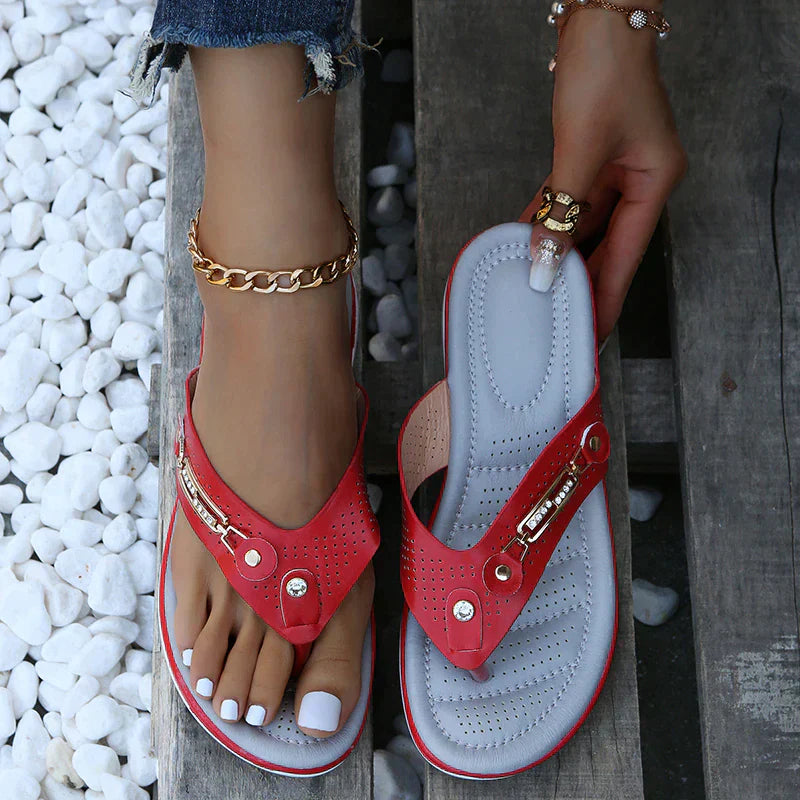 Darlene - Chanclas con tacón bajo