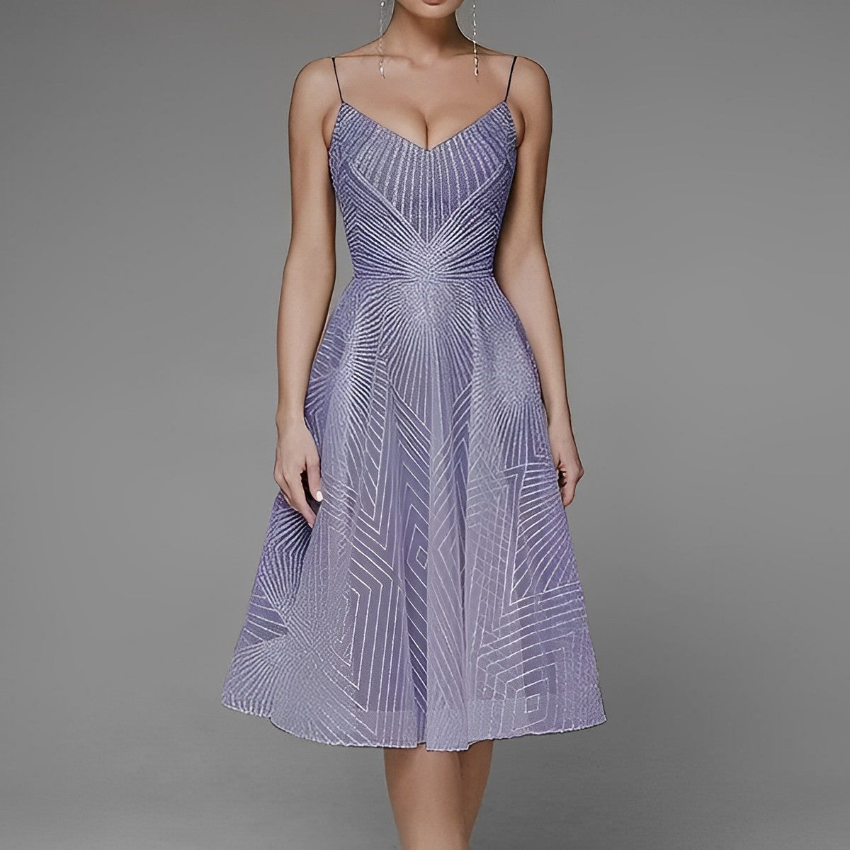 Symmetry Line Vestido de noche elegante