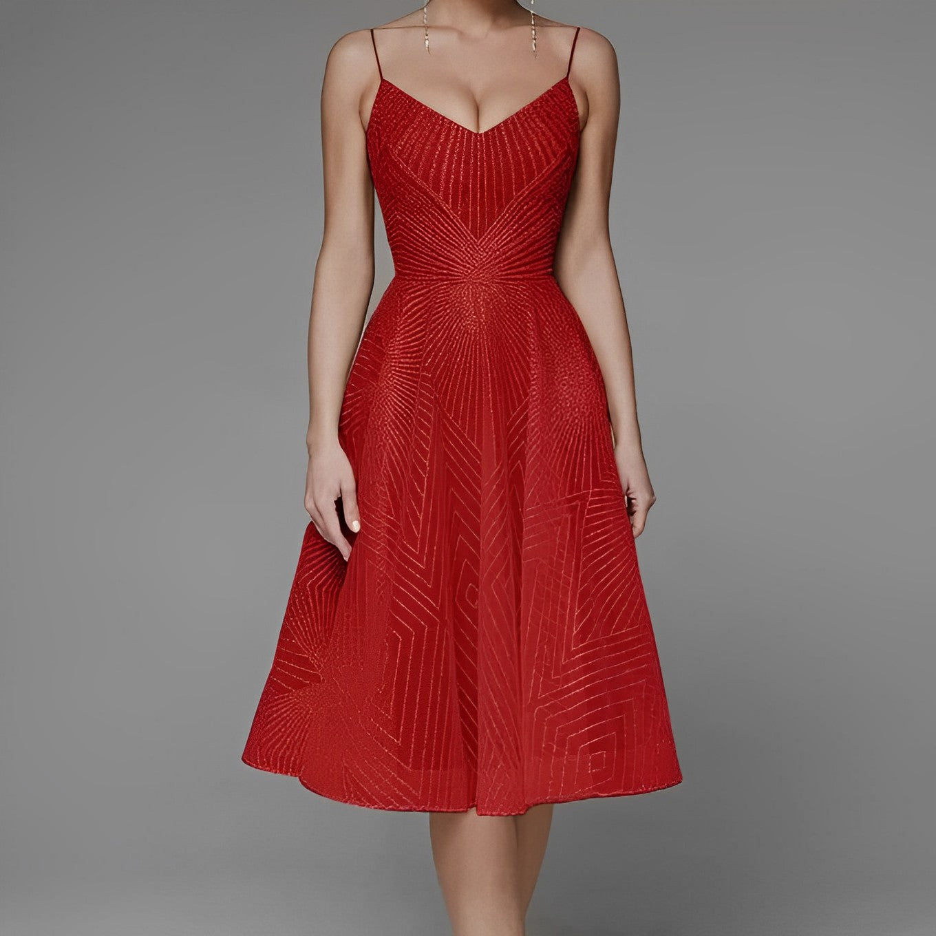 Symmetry Line Vestido de noche elegante