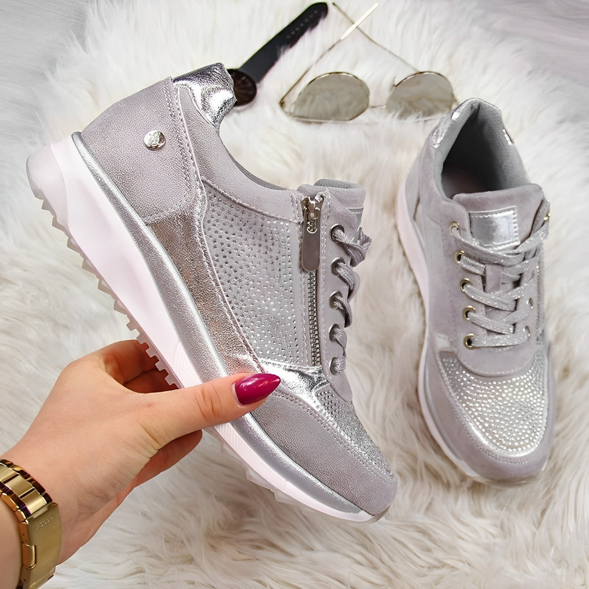 Pro Shoes - Zapatillas con cremallera