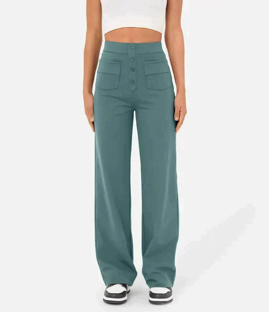 Gisela | Pantalón femenino de tiro alto y elástico
